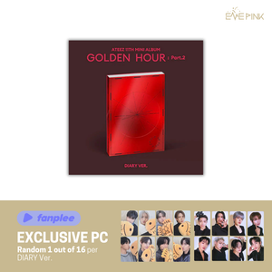 (KOR VER.) ATEEZ (에이티즈) 11TH MINI ALBUM - [GOLDEN HOUR : PART.2] (+EXCLUSIVE PHOTOCARD) - EVE PINK K-POP