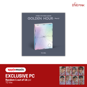(KOR VER.) ATEEZ (에이티즈) 11TH MINI ALBUM - [GOLDEN HOUR : PART.2] (+EXCLUSIVE PHOTOCARD) - EVE PINK K-POP