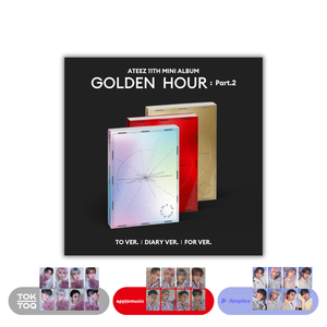 (KOR VER.) ATEEZ (에이티즈) 11TH MINI ALBUM - [GOLDEN HOUR : PART.2] (+EXCLUSIVE PHOTOCARD)
