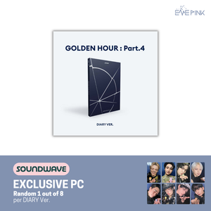 [PRE-ORDER] (KOR VER.) ATEEZ (에이티즈) MINI ALBUM - [GOLDEN HOUR : Part.4] (PHOTOBOOK VER. + SOUNDWAVE PHOTOCARD) - EVE PINK K-POP