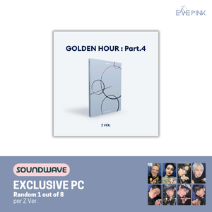 [PRE-ORDER] (KOR VER.) ATEEZ (에이티즈) MINI ALBUM - [GOLDEN HOUR : Part.4] (PHOTOBOOK VER. + SOUNDWAVE PHOTOCARD) - EVE PINK K-POP