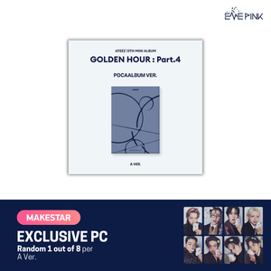 [PRE-ORDER] (KOR VER.) ATEEZ (에이티즈) 13TH MINI ALBUM - [GOLDEN HOUR : Part.4] (POCAALBUM VER. + EXCLUSIVE PHOTOCARD) - EVE PINK K-POP