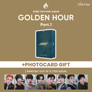 (KOREA VER.) ATEEZ (에이티즈) ALBUM - [GOLDEN HOUR : PART.1] (+PHOTOCARD GIFT)