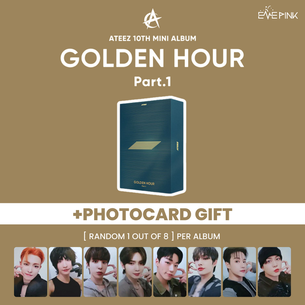 (KOREA VER.) ATEEZ (에이티즈) ALBUM - [GOLDEN HOUR : PART.1] (+PHOTOCARD GIFT)