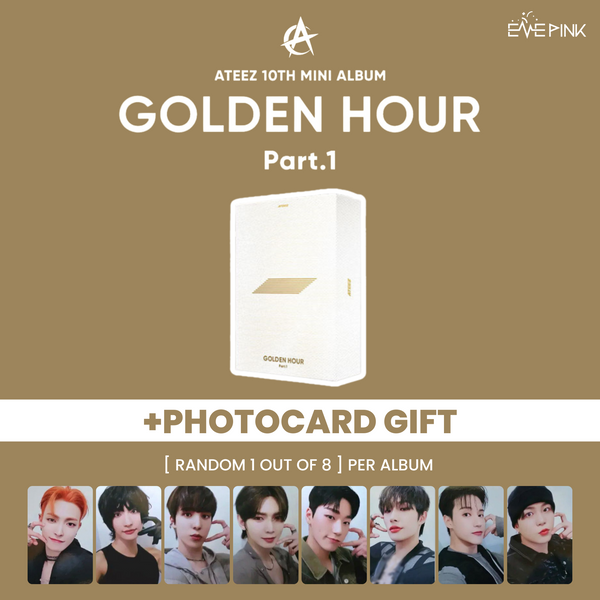 (KOREA VER.) ATEEZ (에이티즈) ALBUM - [GOLDEN HOUR : PART.1] (+PHOTOCARD GIFT)