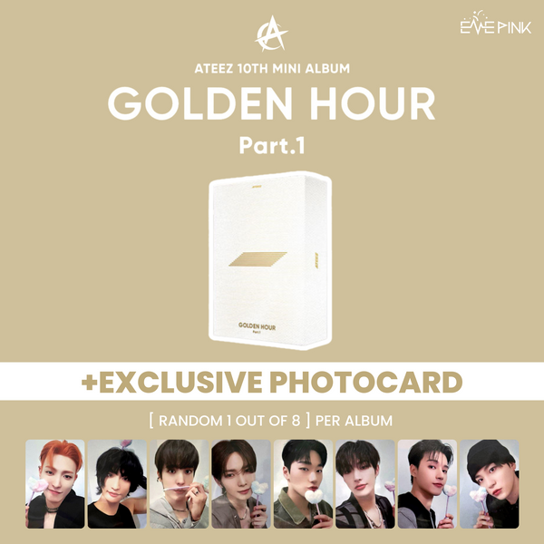 (KOREA VER.) ATEEZ (에이티즈) 10TH MINI ALBUM - [GOLDEN HOUR : PART.1] (+EXCLUSIVE PHOTOCARD)