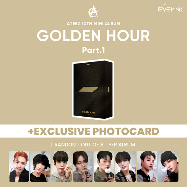 (KOREA VER.) ATEEZ (에이티즈) 10TH MINI ALBUM - [GOLDEN HOUR : PART.1] (+EXCLUSIVE PHOTOCARD)