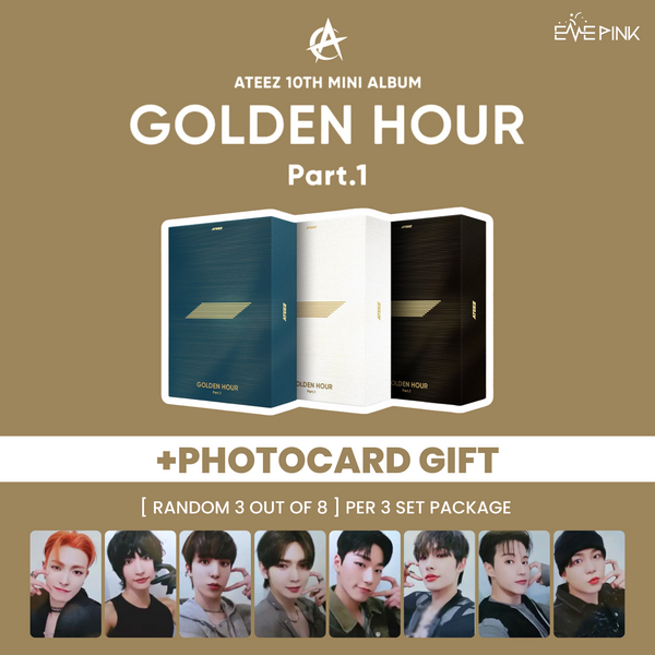 (KOREA VER.) ATEEZ (에이티즈) ALBUM - [GOLDEN HOUR : PART.1] (+PHOTOCARD GIFT)