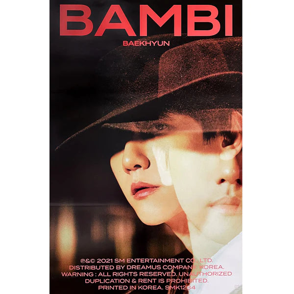 BAEKHYUN (EXO) - BAMBI JEWEL CASE (DREAMY VER) OFFICIAL POSTER