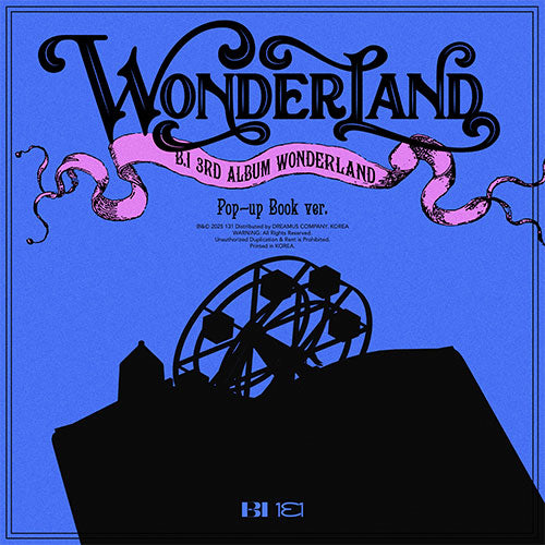 B.I (비아이) 3RD ALBUM - [WONDERLAND] (Pop-up book Ver.)