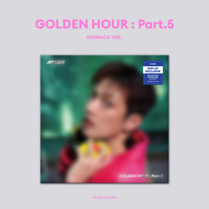 [PRE-ORDER] (U.S. VER.) ATEEZ (에이티즈) 14th Mini Album - [GOLDEN HOUR : PART.5] (MEMBER DIGIPACK VER. + POP-UP EXCLUSIVE PHOTOCARD) - EVE PINK K-POP