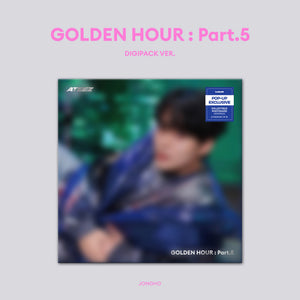 [PRE-ORDER] (U.S. VER.) ATEEZ (에이티즈) 14th Mini Album - [GOLDEN HOUR : PART.5] (MEMBER DIGIPACK VER. + POP-UP EXCLUSIVE PHOTOCARD) - EVE PINK K-POP