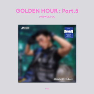 [PRE-ORDER] (U.S. VER.) ATEEZ (에이티즈) 14th Mini Album - [GOLDEN HOUR : PART.5] (MEMBER DIGIPACK VER. + POP-UP EXCLUSIVE PHOTOCARD) - EVE PINK K-POP