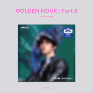 [PRE-ORDER] (U.S. VER.) ATEEZ (에이티즈) 14th Mini Album - [GOLDEN HOUR : PART.5] (MEMBER DIGIPACK VER. + POP-UP EXCLUSIVE PHOTOCARD) - EVE PINK K-POP