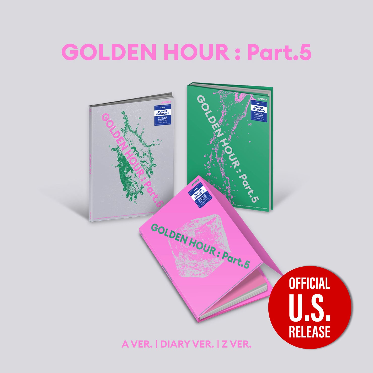 [PRE-ORDER] (U.S. VER.) ATEEZ (에이티즈) Album - [GOLDEN HOUR : PART.5] (PHOTOBOOK VER. + POP-UP EXCLUSIVE PHOTOCARD)