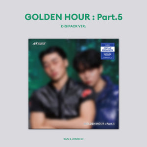 [PRE-ORDER] (U.S. VER.) ATEEZ (에이티즈) 14th Mini Album - [GOLDEN HOUR : PART.5] (UNIT DIGIPACK VER. + POP-UP EXCLUSIVE PHOTOCARD) - EVE PINK K-POP