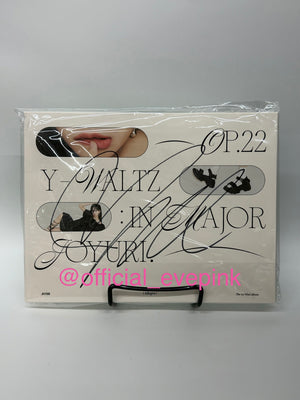 [AUTOGRAPHED] JO YURI (조유리) 1ST MINI ALBUM - [Op.22 Y-Waltz : in Major] (ALLEGRO VER.) - EVE PINK K-POP