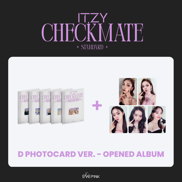 ITZY (있지) ALBUM - [CHECKMATE] (STANDARD EDITION : OPENED ALBUM) (D PHOTOCARD VER)