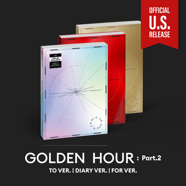 [PRE-ORDER] (U.S. VER.) ATEEZ (에이티즈) 11TH MINI ALBUM - [GOLDEN HOUR : PART.2] (PHOTOBOOK VER. + POP-UP EXCLUSIVE PHOTOCARD)