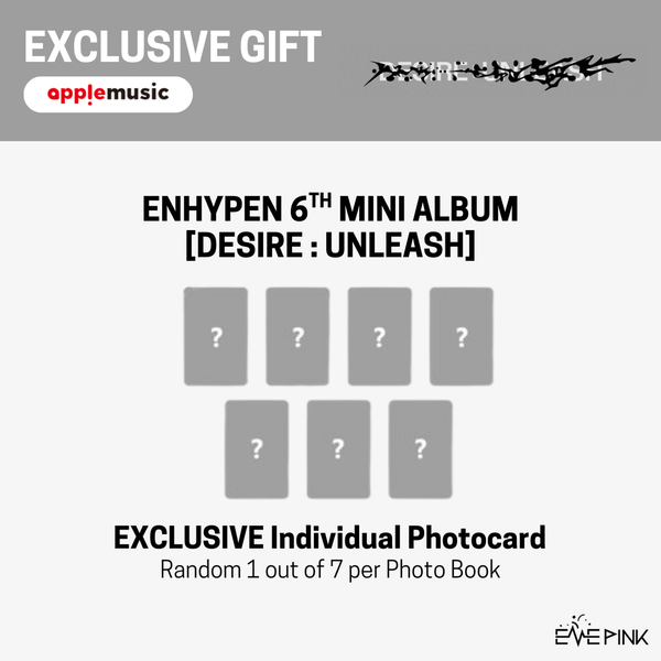 ENHYPEN (엔하이픈) 6TH MINI ALBUM - [DESIRE : UNLEASH] (+EXLUSIVE PHOTOCARD)