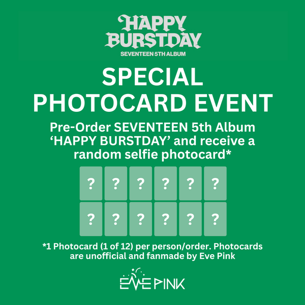 SEVENTEEN (세븐틴) 5TH ALBUM - [HAPPY BURSTDAY] (+EXCLUSIVE PHOTOCARD)