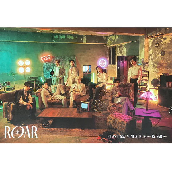 E'LAST - ROAR (GRAY VER) OFFICIAL POSTER