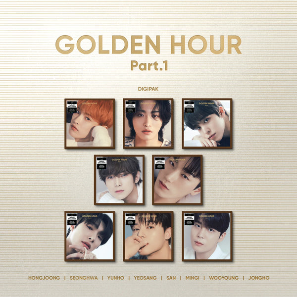 (U.S. VER.) ATEEZ (에이티즈) 10TH MINI ALBUM - [GOLDEN HOUR : PART.1] (DIGIPAK VER. + POP-UP EXCLUSIVE PHOTOCARD)