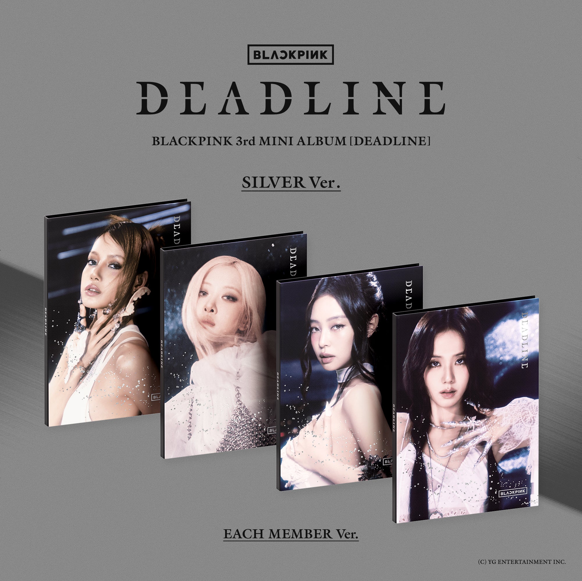 [PRE-ORDER] 블랙핑크 (BLACKPINK) 3RD MINI ALBUM - [DEADLINE] (SILVER VER. + EXCLUSIVE PHOTOCARD) - EVE PINK K-POP