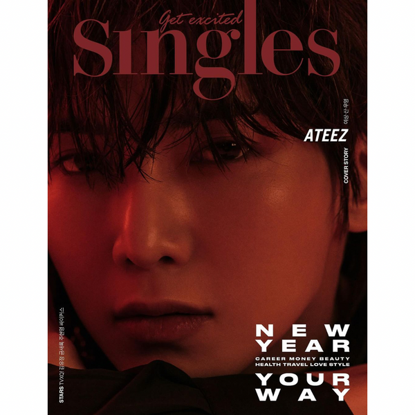 SINGLES (싱글즈) MAGAZINE - JANUARY 2024 [ATEEZ (YEOSANG, SAN, WOOYOUNG)]