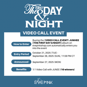 [PRE-ORDER] (VIDEO CALL EVENT) JUNHEE (준희) 1st Mini Album - [The First Day & Night]
