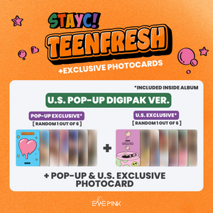 (U.S. VER.) STAYC 3RD MINI ALBUM - [TEENFRESH] (DIGIPAK VER + POP-UP EXCLUSIVE PHOTOCARD)