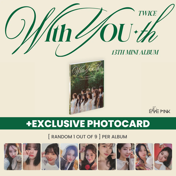 TWICE (트와이스) 13TH MINI ALBUM - [WITH YOU-TH] (+EXCLUSIVE PHOTOCARD)