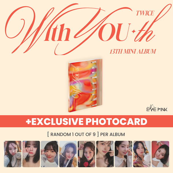 TWICE (트와이스) 13TH MINI ALBUM - [WITH YOU-TH] (+EXCLUSIVE PHOTOCARD)