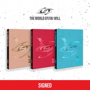 [AUTOGRAPHED CD] (U.S. VER.) ATEEZ ALBUM - [THE WORLD EP.FIN : WILL] (PHOTOBOOK VER.)