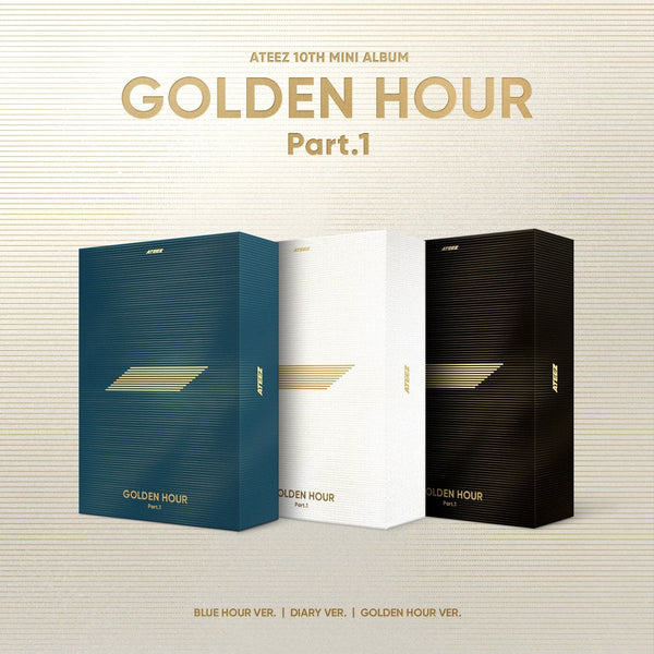 [PRE-ORDER] (KOREA VER.) ATEEZ (에이티즈) 10TH MINI ALBUM - [GOLDEN HOUR : PART.1] (+SELFIE PHOTOCARD)