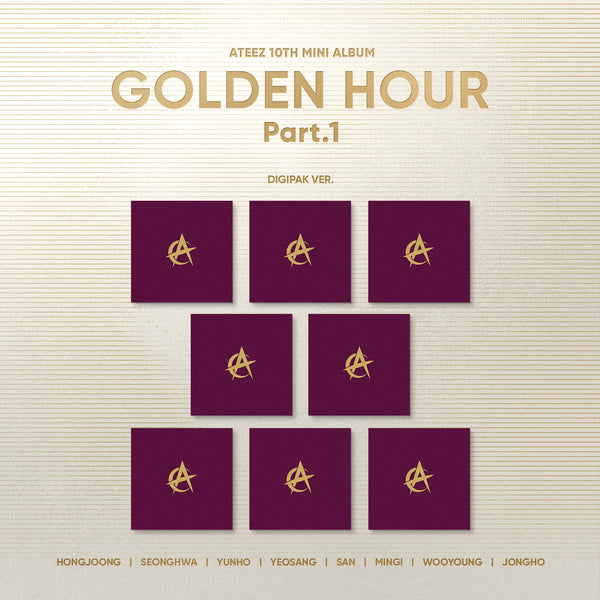 [PRE-ORDER] (KOREA VER.) ATEEZ (에이티즈) 10TH MINI ALBUM - [GOLDEN HOUR : PART.1] (DIGIPAK VER.)