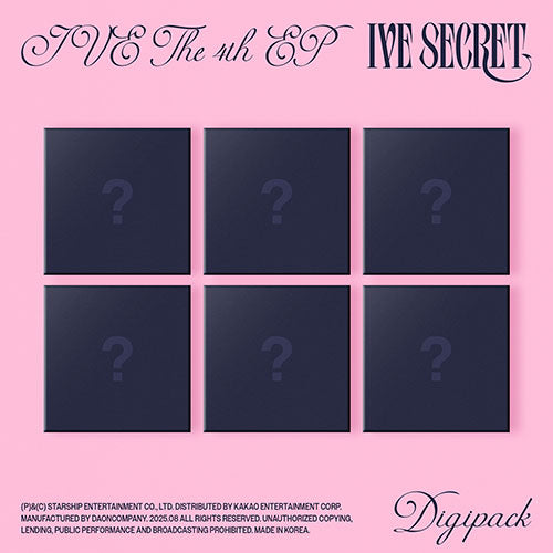 IVE (아이브) THE 4th EP Album - [IVE SECRET] (Digipack Ver.)