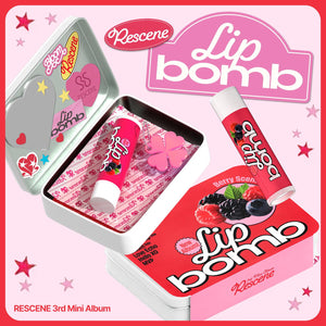 RESCENE (리센느) 3rd Mini Album - [lip bomb] (QR/ lip balm ver.) - EVE PINK K-POP
