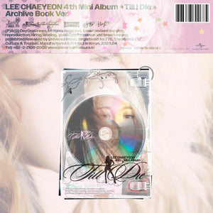 [PRE-ORDER] LEE CHAEYEON (이채연) ALBUM - [TILL I DIE] (Archive Book Ver. +EXCLUSIVE PHOTOCARD)