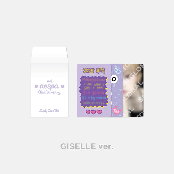 [PRE-ORDER] aespa (에스파) 4TH ANNIVERSARY MD - [LUCKY CARD SET]