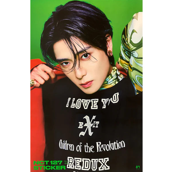 NCT 127 - STICKER (JEWEL CASE VER) OFFICIAL POSTER - JAEHYUN