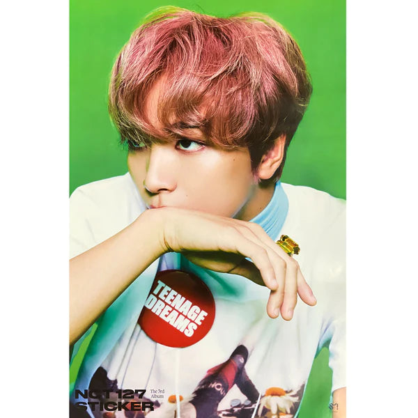 NCT 127 - STICKER (JEWEL CASE VER) OFFICIAL POSTER - HAECHAN