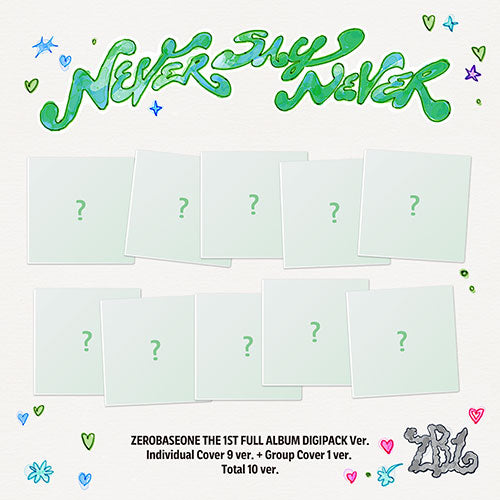 [PRE-ORDER] ZEROBASEONE (제로베이스원) 1st Full Album - [NEVER SAY NEVER] (DIGIPACK Ver. +EXCLUSIVE PHOTOCARD)
