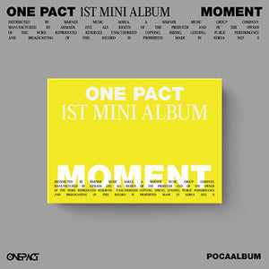 ONE PACT (원팩트) 1ST MINI ALBUM - [MOMENT] (POCAALBUM VER)