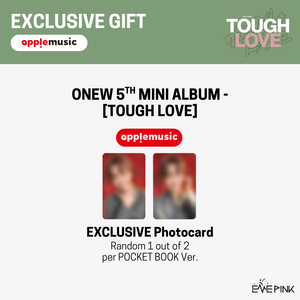 [PRE-ORDER] ONEW (온유) 5TH MINI ALBUM - [Tough Love] (POCKET BOOK Ver. + EXCLUSIVE PHOTOCARD) - EVE PINK K-POP