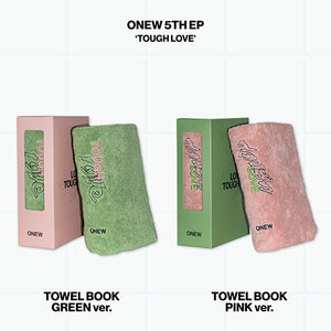 ONEW (온유) 5TH MINI ALBUM - [Tough Love] (TOWEL BOOK SET Ver.) - EVE PINK K-POP