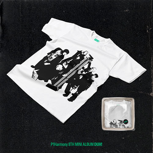 (KOR VER.) P1HARMONY (피원하모니) 8TH MINI ALBUM - [DUH!] (MD/Plain White T Ver.)