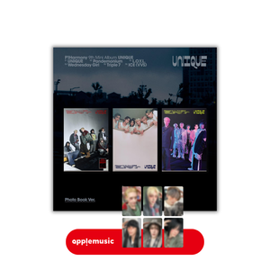 [PRE-ORDER] (KOR VER.) P1HARMONY (피원하모니) 9th MINI ALBUM - [UNIQUE] (Photobook Ver. + EXCLUSIVE PHOTOCARD)