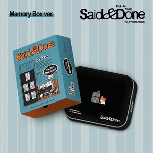 [PRE-ORDER] PARK JINYOUNG (박진영) 2nd Mini Album - [SAID & DONE] (Memory Box Ver.) - EVE PINK K-POP