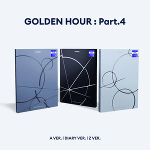 (U.S. VER.) ATEEZ (에이티즈) 13TH MINI ALBUM - [GOLDEN HOUR : Part.4] (PHOTOBOOK VER. + hello82 EXCLUSIVE PHOTOCARD) - EVE PINK K-POP